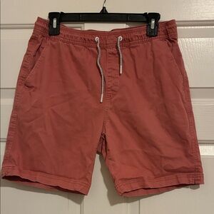 🆕 Men’s Coral Drawstring Casual Shorts SZ M
